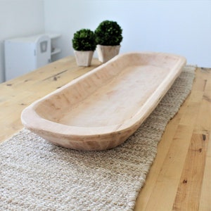 Extra Large Dough Bowl, Table Centerpiece, Home Decor, Wooden Bowl, Farmhouse Kitchen Decor, Housewarming gift