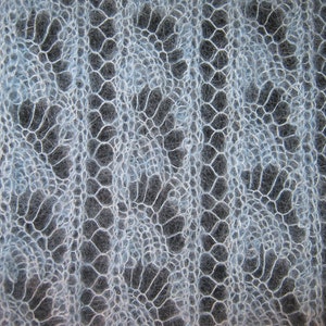 Lace scarf  knit pattern JPEG digital file