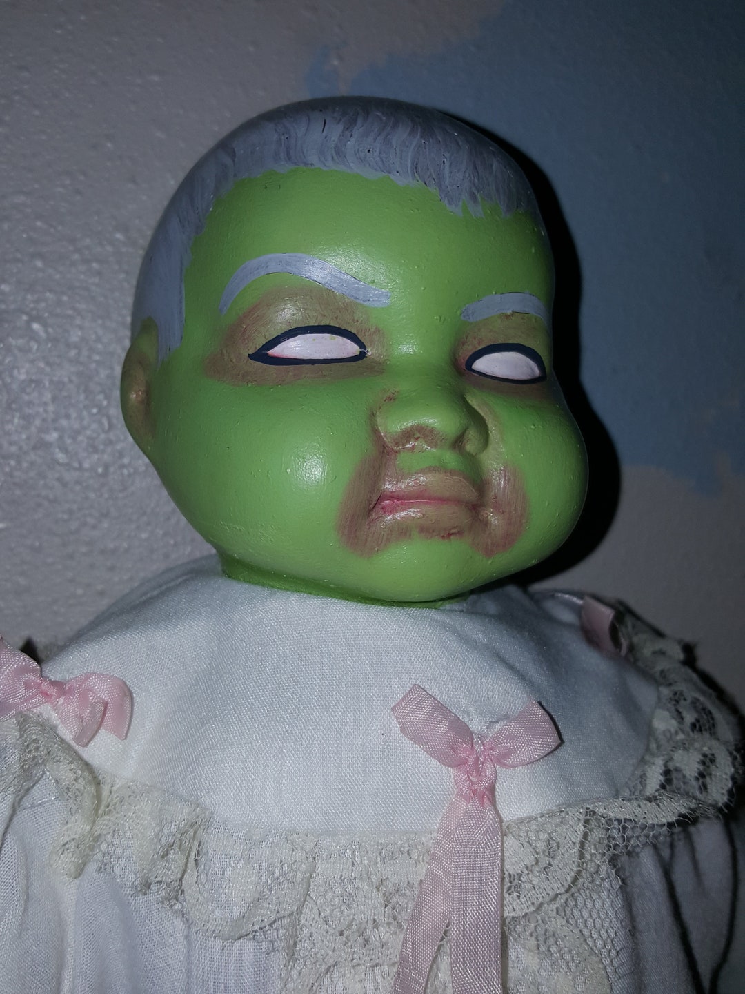 Porcelain Zombie Baby Doll Etsy