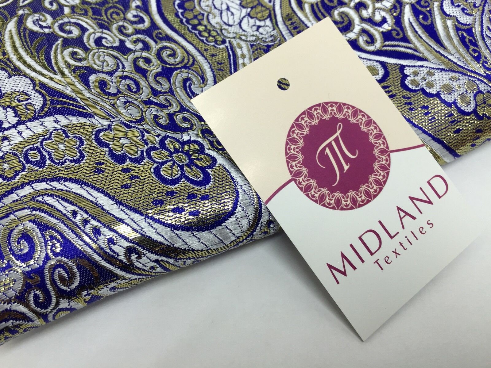 Tessuto Broccato Marrakech Fucsia Oro Prezzo Al Metro 15.49 - Foto 3