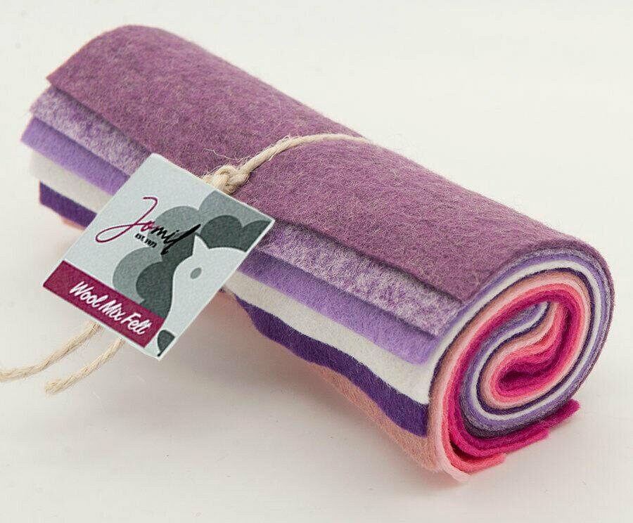 10pcs wool viscose mix felt mini rolls 6 fabric m1486 Etsy
