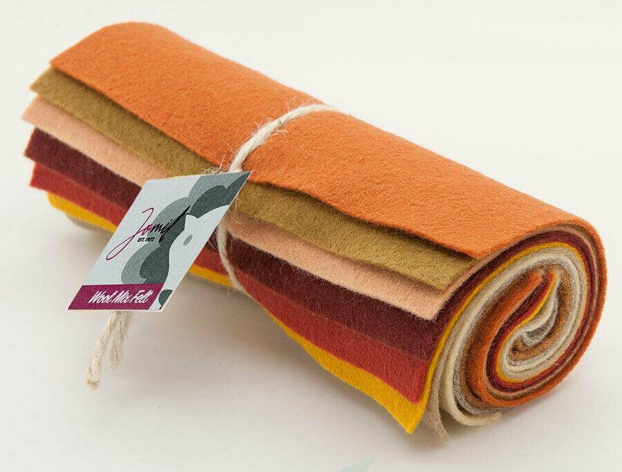 10pcs wool viscose mix felt mini rolls 6 fabric m1486 Etsy