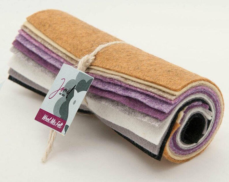 10pcs Wool Viscose Mix Felt Mini Rolls 6 Fabric M1486 Etsy UK