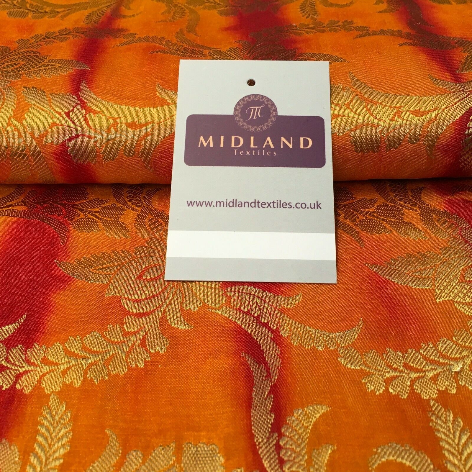 Indian Two Toned Banarsi Pure Silk Brocade Fabric 100cm Wide | Etsy UK