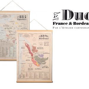 Duo carte de France & Bordeaux