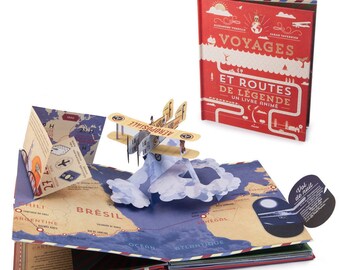 Voyages et routes de légende, libro pop up, libro de artista