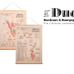 Duo carte de Bourgogne & Bordeaux