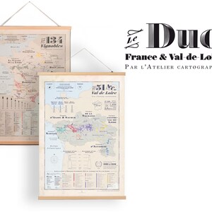 Duo map of France & Val-de-Loire
