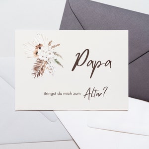 Tarjeta ¿Me llevarás al altar? Boho - a juego con nuestro planificador de dama de honor - personalizable - descarga directa