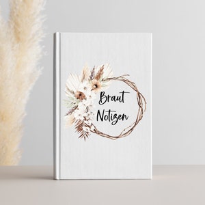 Wedding planner for the bride - notebook soft cover for wedding planning - A5 - design BOHO