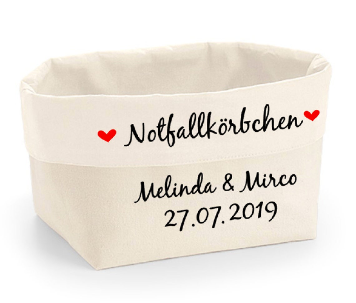 Notfallkörbchen Hochzeit personalisiert Etsy