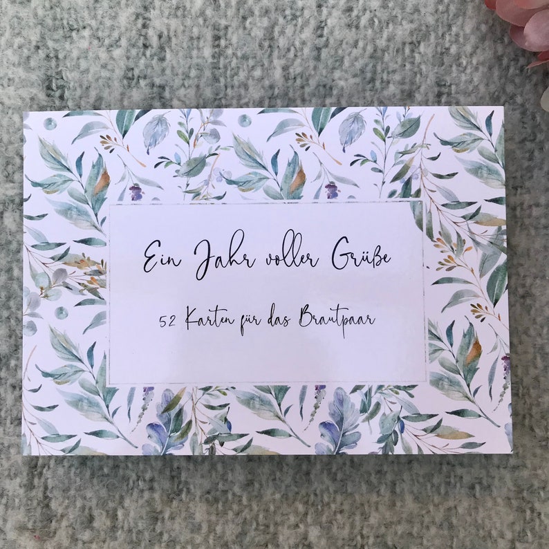 Postkarten Hochzeit Postkartenspiel Ein Jahr voller Grüße 52 Etsy
