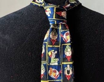 St Michael Vintage Andy Capp personaje corbata corbata peculiar
