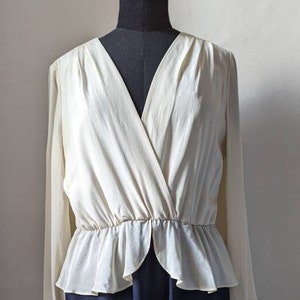 Vintage BIBA Seidenkleid 1980er Jahre, Größe 14