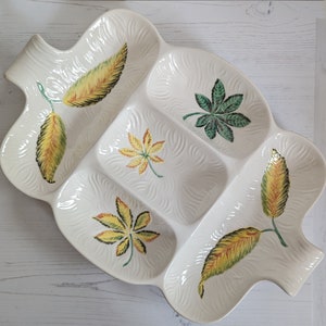 Vintage Shorter & Sons Ceramic Serving Plate Dish Platter Nibbles Snacks Party Circa 1960s