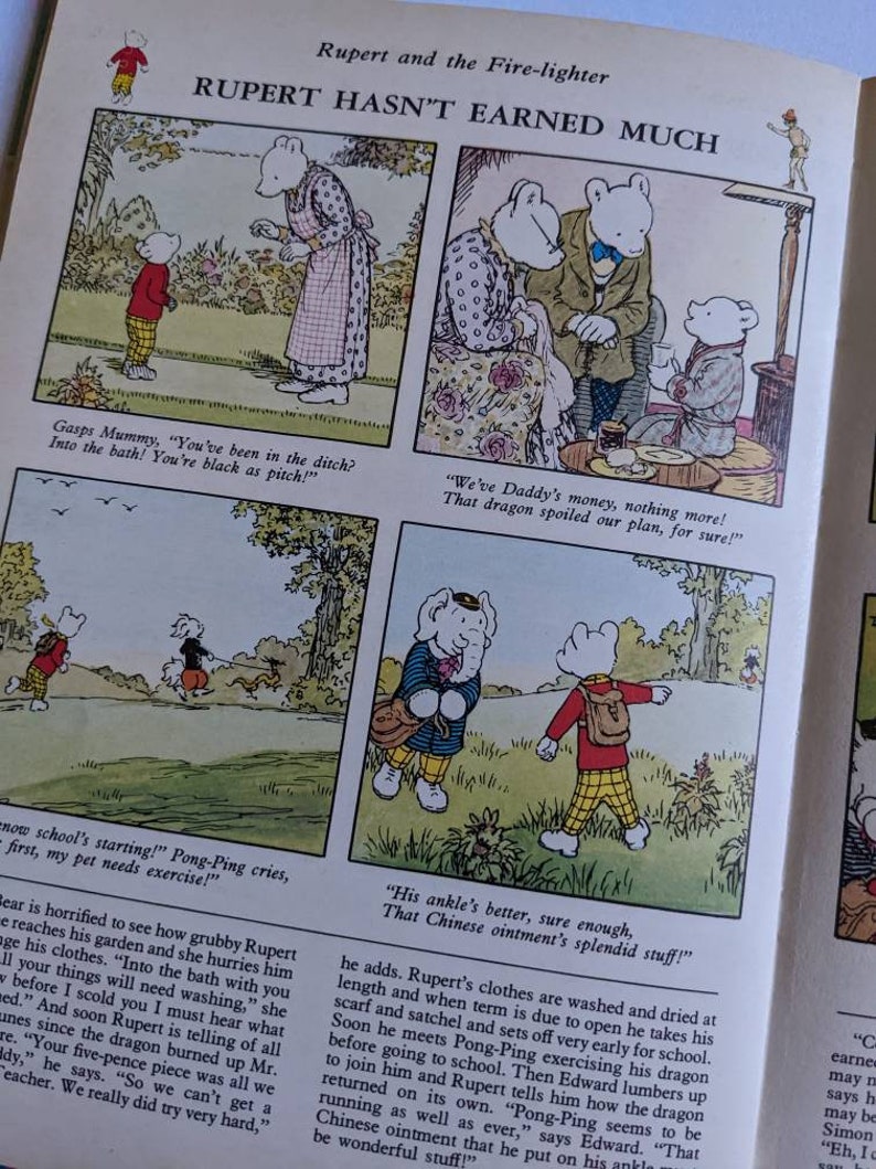 Rupert the Bear Annual 1977 Vintage Children's Book image 4
