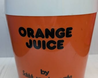 1970/1980s Rare Orange Juice by Schh...you-know-who Plastic Ice Bucket