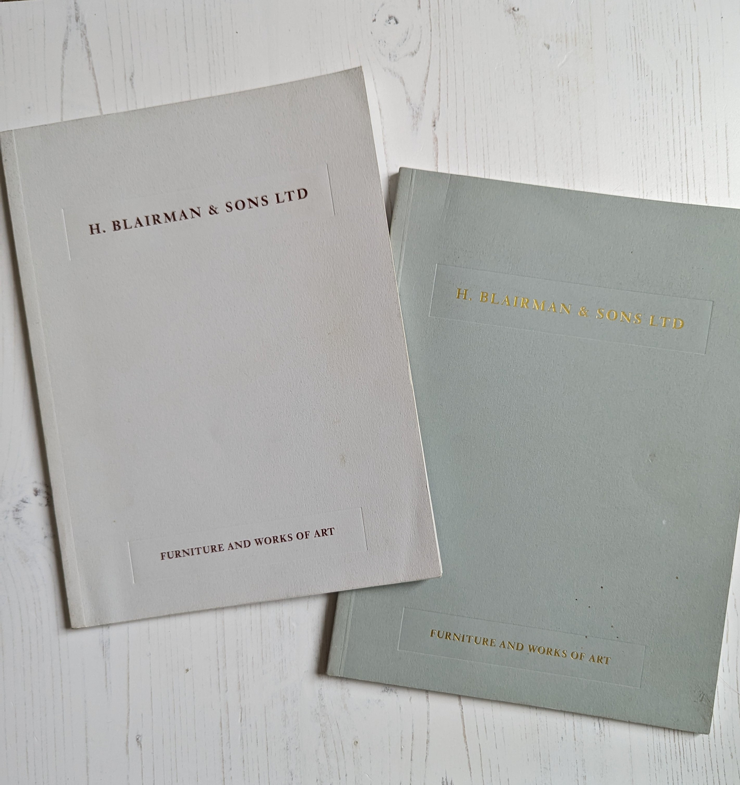 Zwei H. Blairman & Sons Ltd Auktionskataloge Möbel und Kunstwerke 1999