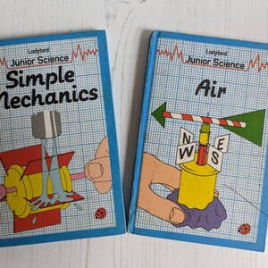 Vintage Ladybird Junior Science Books Serie 621 Luft, enkel mekanik 1982 Första upplagorna