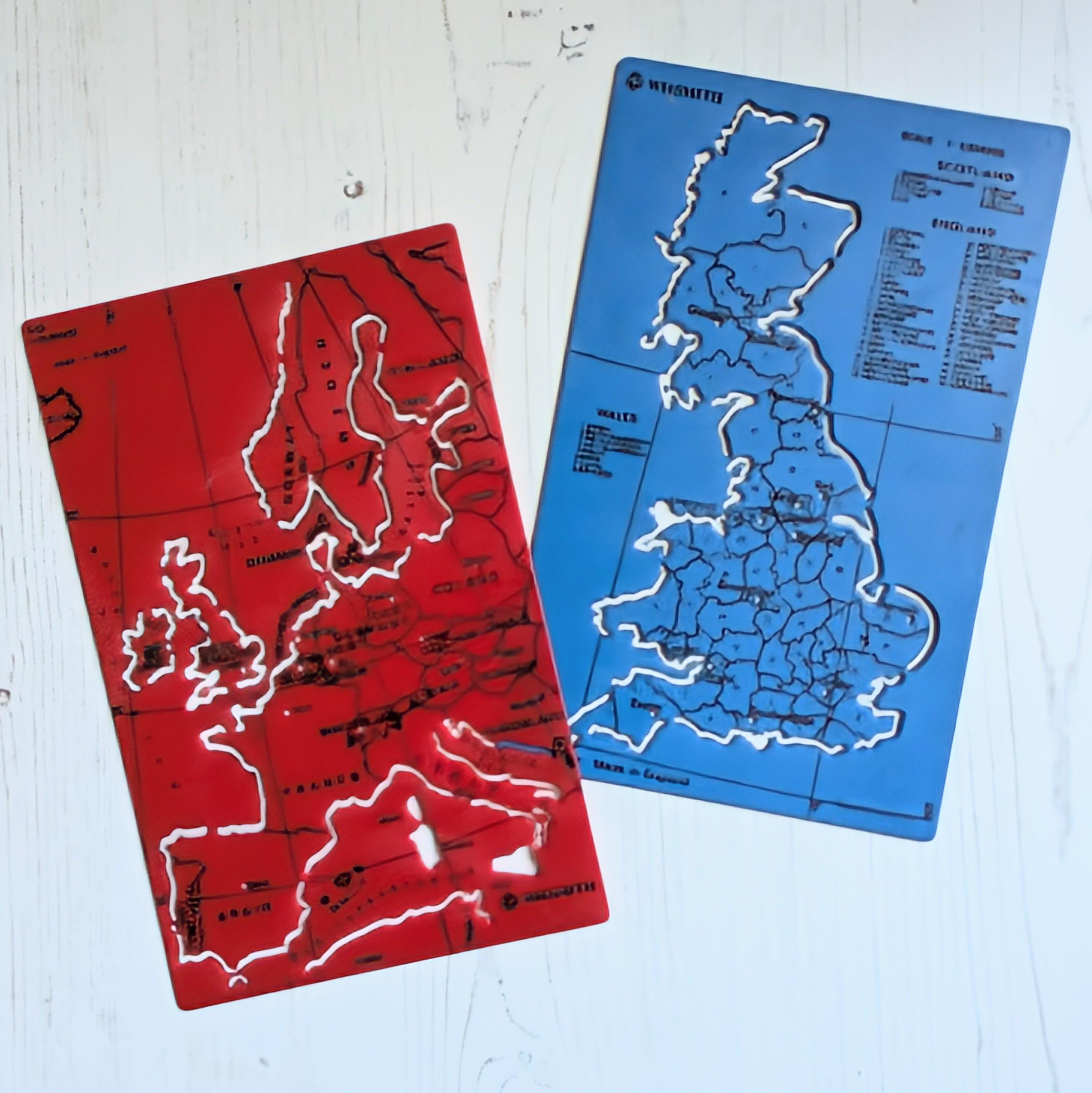 Vintage 1970s Great Britain and Europe Plastic Stencils