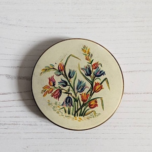 Vintage 50er Jahre Mid-Century Make-up Kompakt-Schminkdose