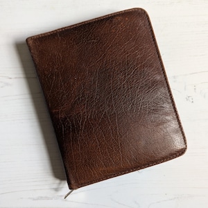Vintage Brown Leather Writing Stationery Correspondence Case Tablet iPad Case Work College University