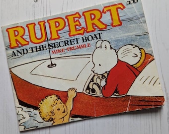 Rupert and the Secret Boat by Mike Trumble 1989 from the original 1980s BBC TV series