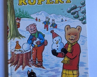 Rupert the Bear Jahresbuch 1974 Vintage Kinderbuch