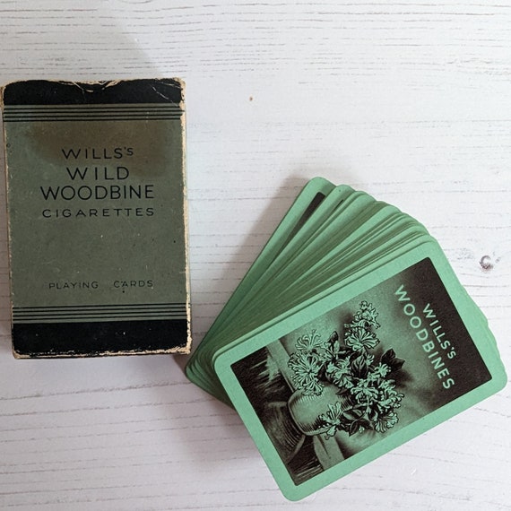 Vintage 1950s Wills Wild Woodbine Playing Cards Complete (M)