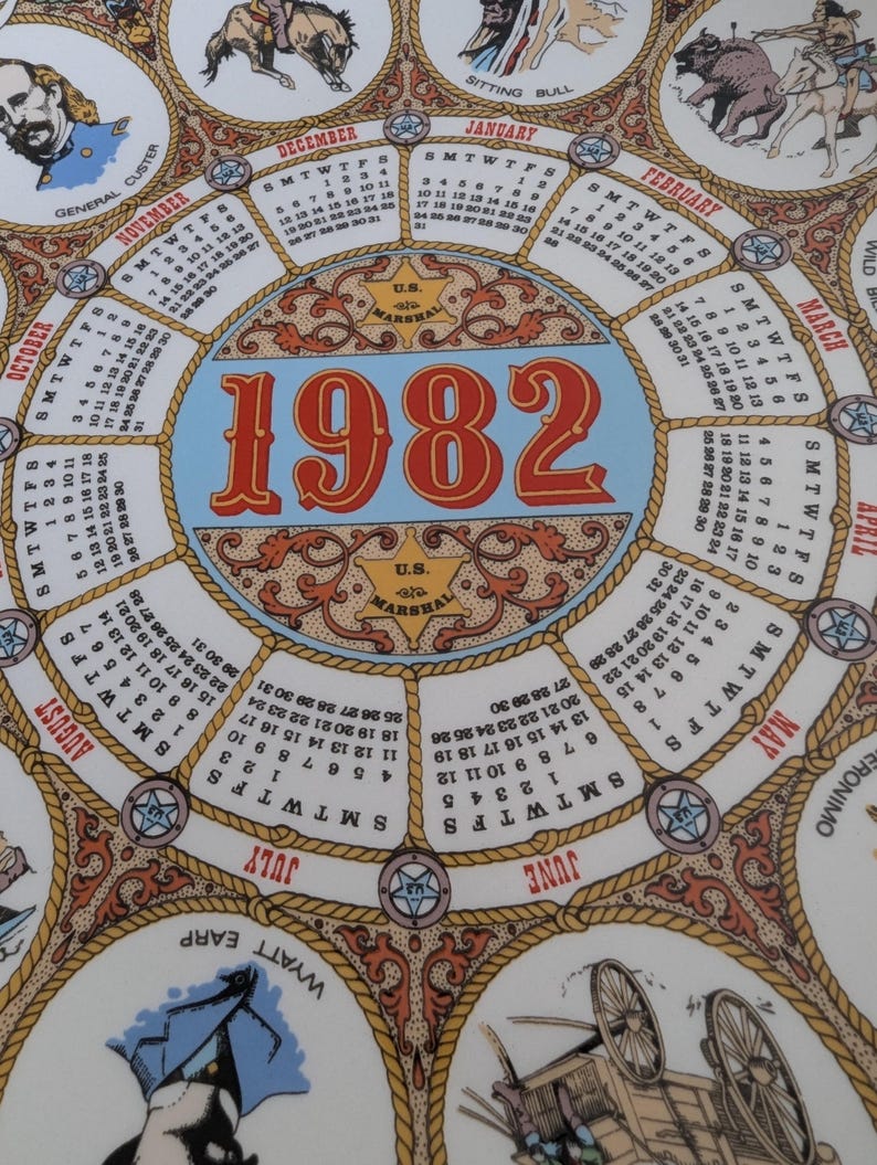 1982 Wedgwood Commemorative Plate Birthday Gift Wild West Design - Etsy