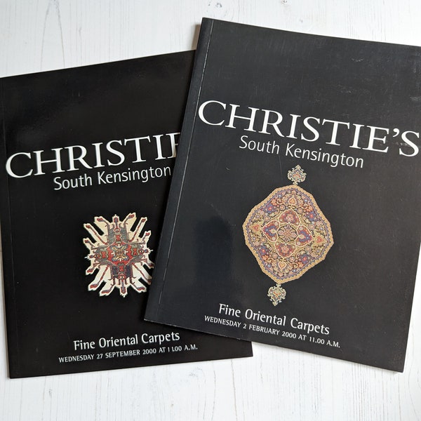 Two Christie's South Kensington Fine Oriental Carpets  Auction Catalogues February and September 2000