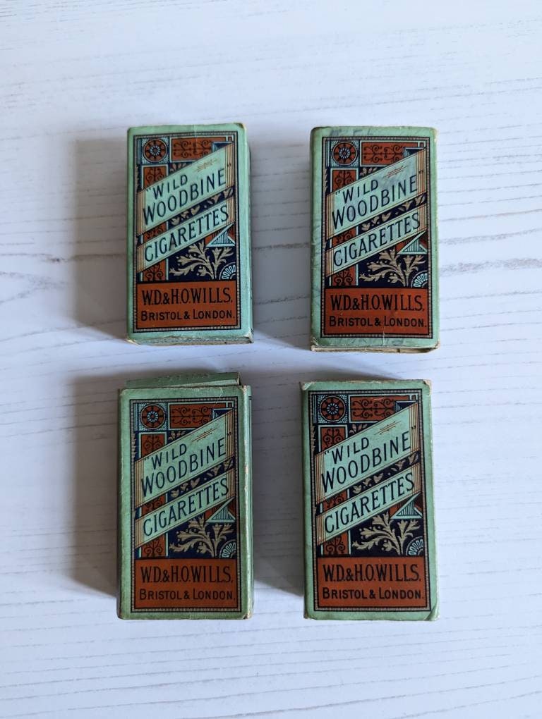 Vintage Wild Woodbine Cigarette Packet With Inserts Collectors