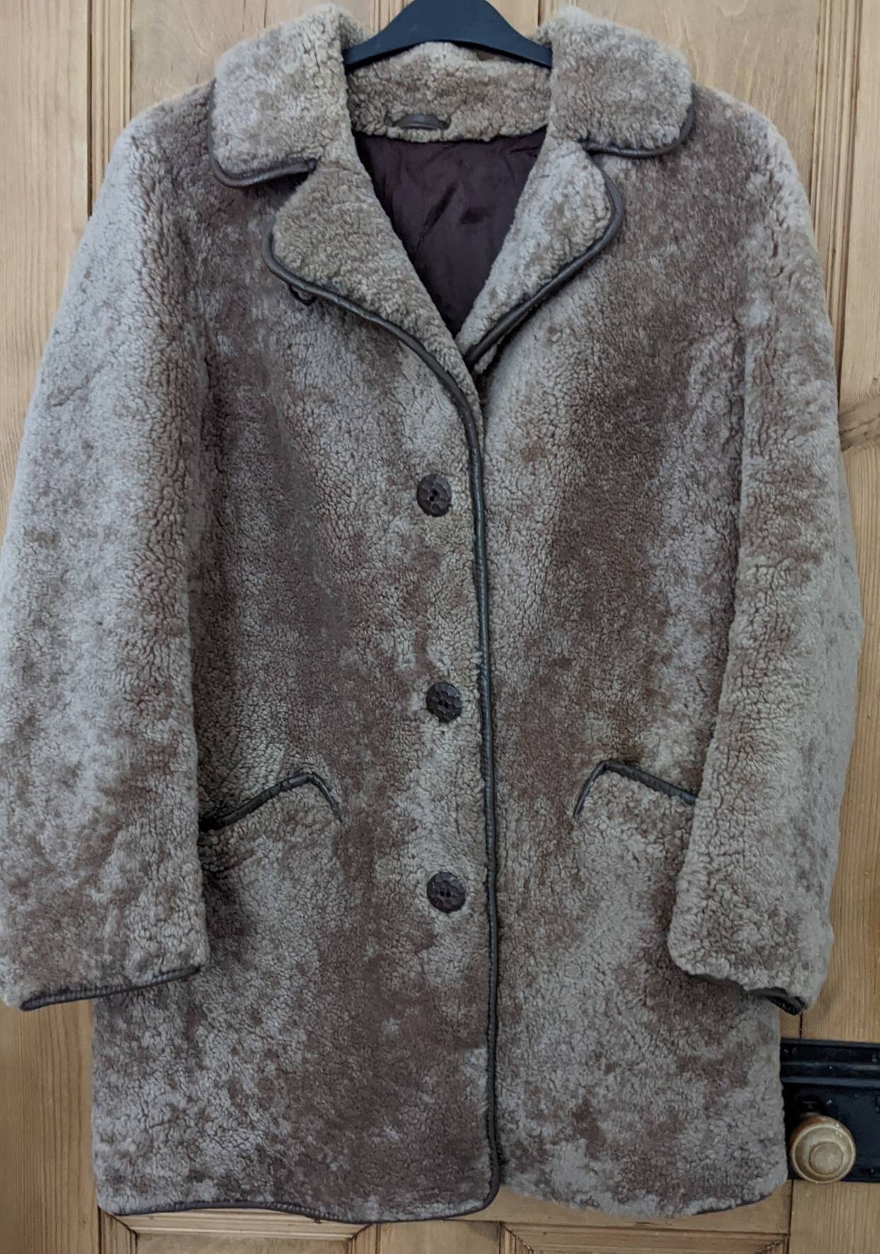 Vintage Owen Barry Sheepskin Coat Teddy 