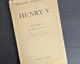 Henrique V, de William Shakespeare: um fac-símile do texto do primeiro fólio, 1928.