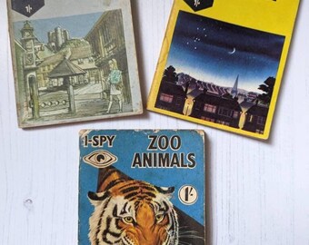1960s Children's I Spy Books Zoo Animals; History; The Sky Not Written In