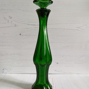 Avon Perfume Bottle Emerald Green Perfume Bottle Cologne Bottle with Stopper Vintage 1970s Perfume Bottle Collectible