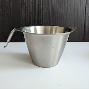 Vintage Swan Brand Westbury Solid Stainless Steel 1/4 Pint Jug Mid-century