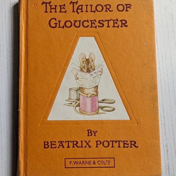 Beatrix Potter Children's Book The Tailor of Gloucester Vintage Collectible