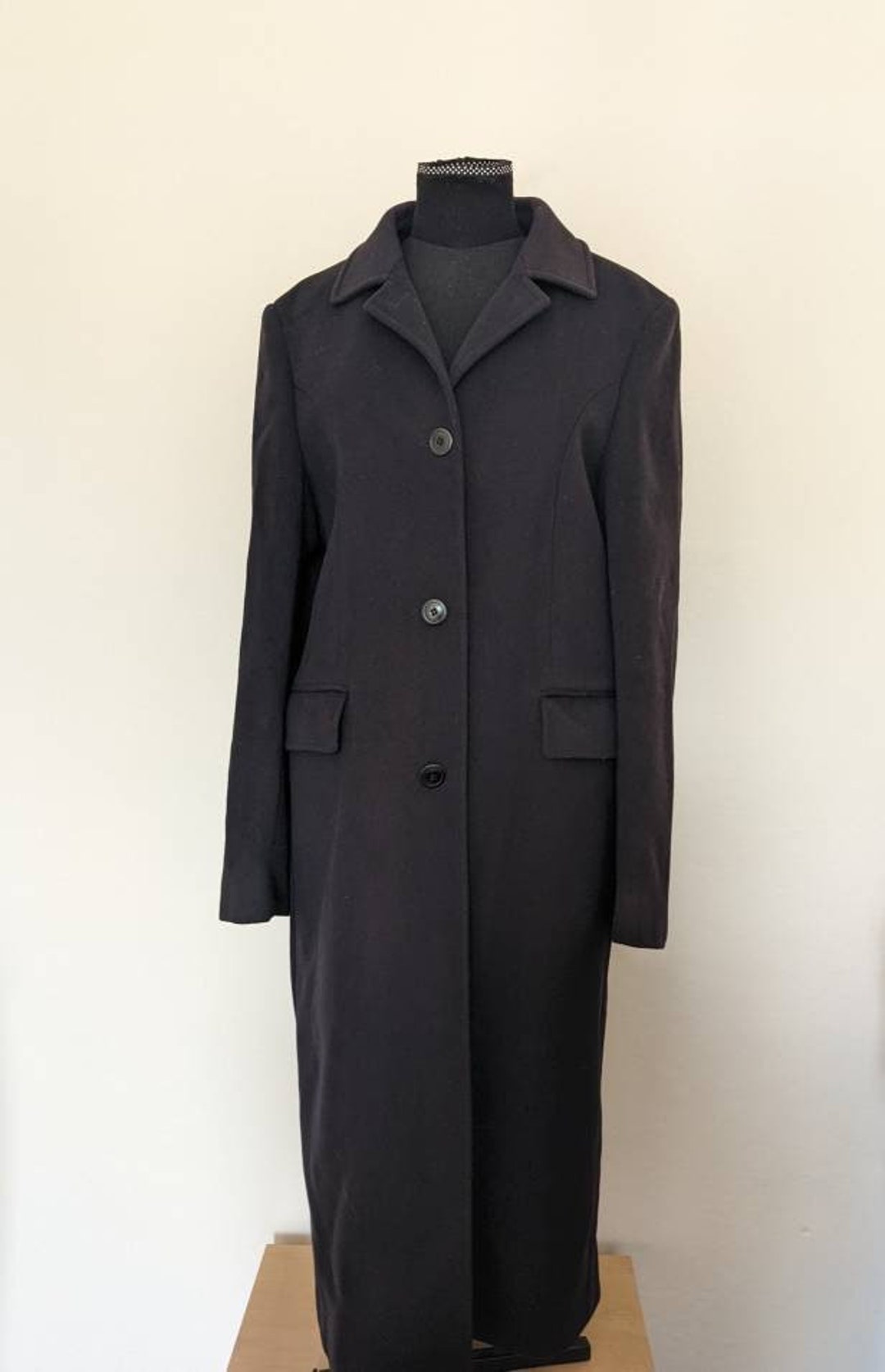 Navy cashmere coat ladies cheap