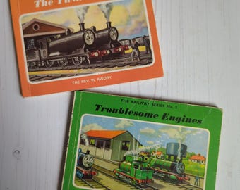 Troublesome Engines; The Twin Engines by The Rev. W. Awdry 1970s Softback Editions