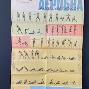 AEROBIK Poster 1980's Made in Europe