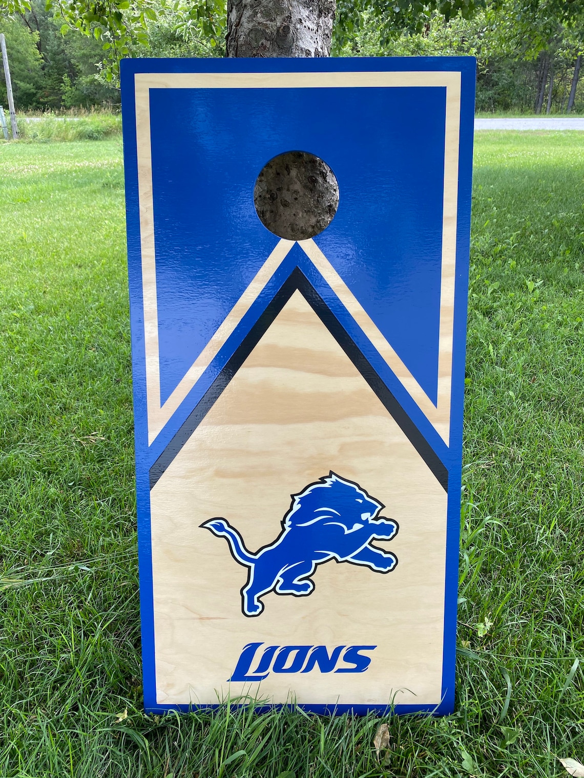 Detroit Lions Cornhole Boards Etsy