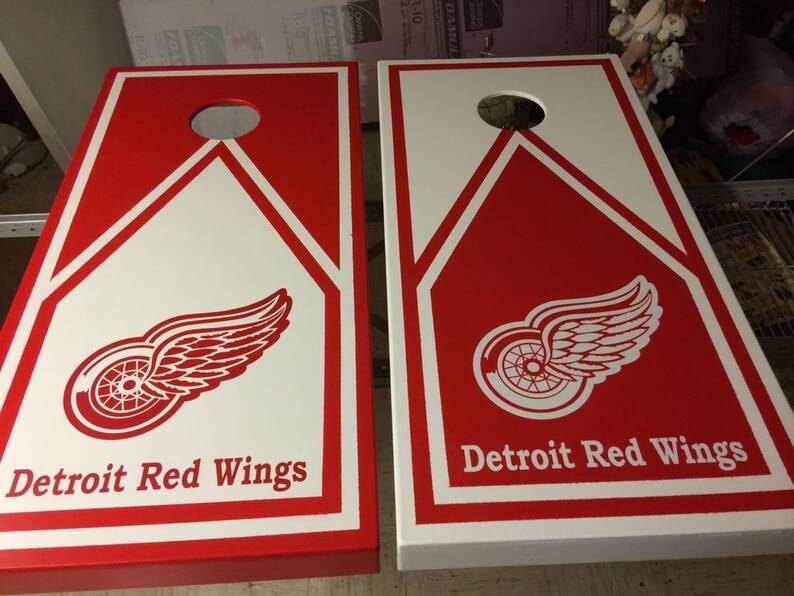 Detroit Red Wings Cornhole Boards