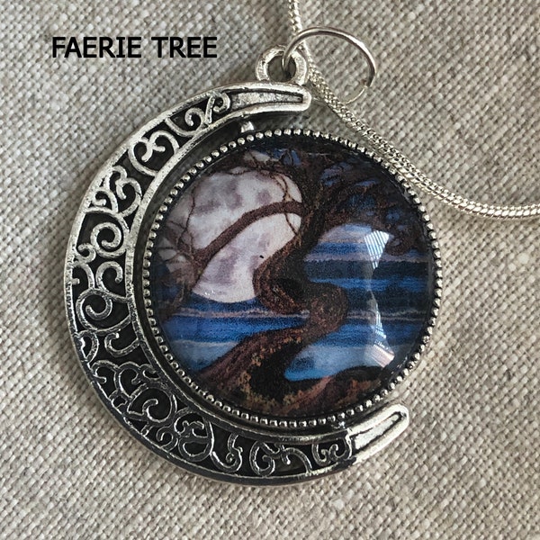 Magical Landscapes Antique Silver Pendants