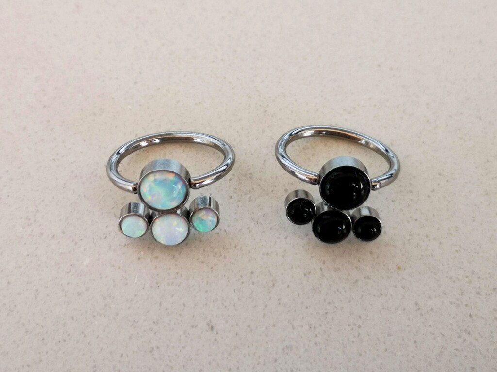 Set Di 2 Orecchini In Acciaio Inox 316L Con Simbolo Palma, Sole E Spiaggia - Colori Oro Rosa, Argento, Oro, Nero