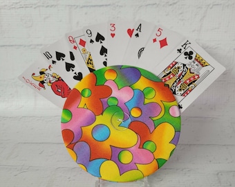 PORTA-CARTAS: Hecho a mano en algodón, organizador de juegos de viaje, organizador de cartas, juego de cartas Uno