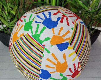 BALLOON BALL Cover: Cotton, Sensory Play, Special Needs, Aged Care, Beach Games, Travel-Pool Ball, Happy Hands