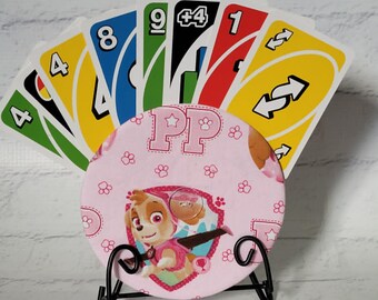 PLAYING CARD HOLDER: Handmade Cotton, Travel Game Organizer, Card Organizer, Uno Card Game