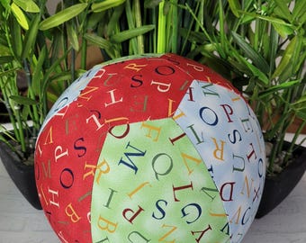 BALLOON BALL Cover: Cotton, Sensory Play, Special Needs, Aged Care, Beach Games, Travel-Pool Ball, Alphabet
