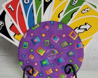 PLAYING CARD HOLDER: Handmade Cotton, Travel Game Organizer, Card Organizer, Uno Card Game